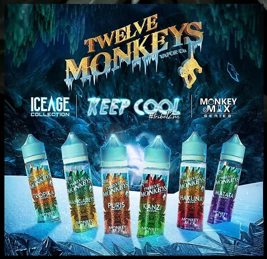 Twelve Monkeys Ice Age E-Liquid-60ml Twelve Monkeys Ice Age E-Liquid-60ml