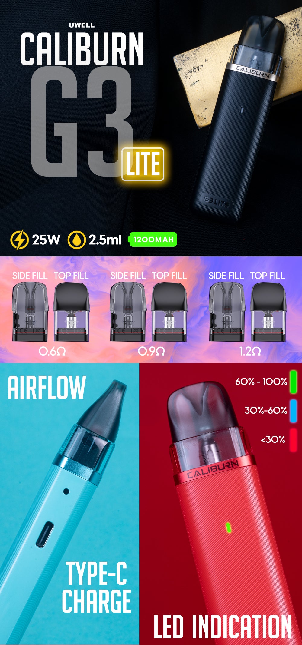 Uwell Caliburn G3 Lite