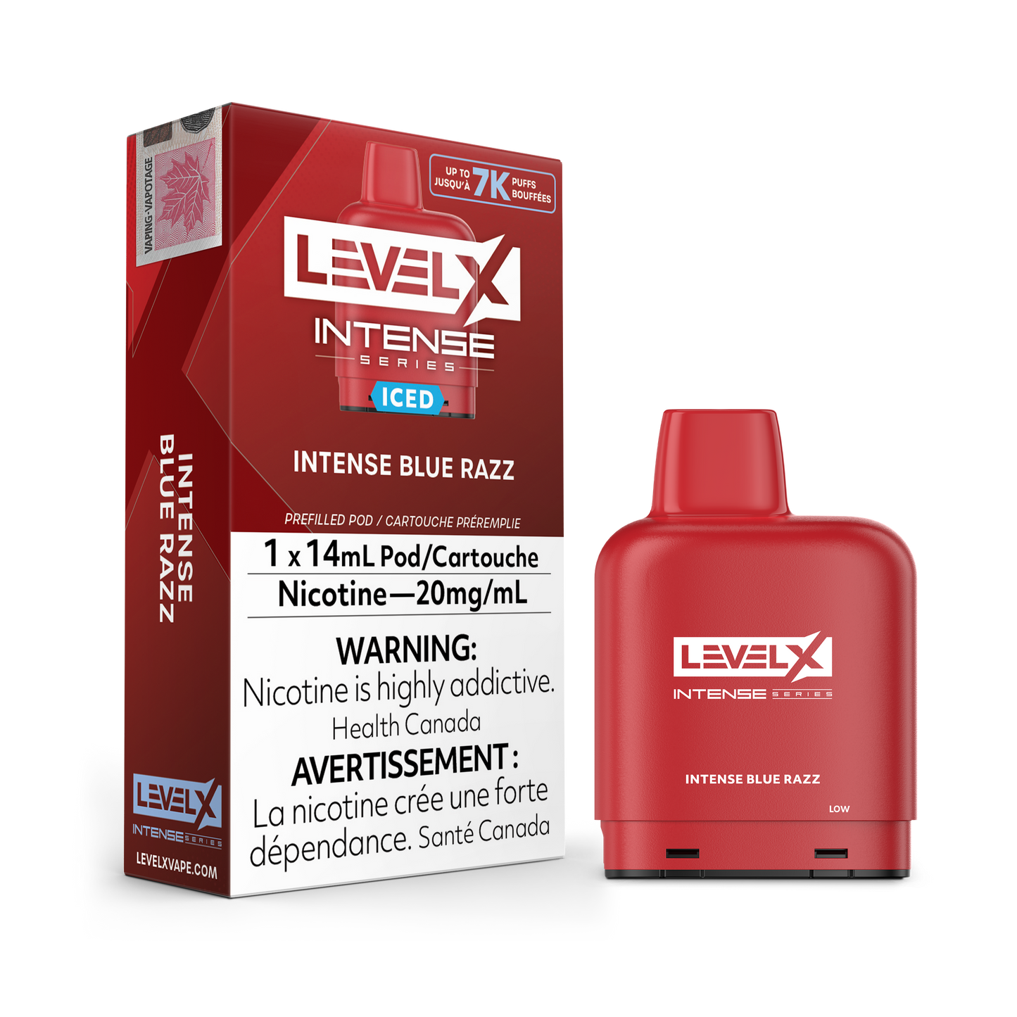 Level X Intense 7k Pods - Blue Razz Iced