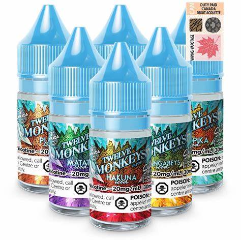 Twelve Monkeys E-liquid (Iced) - 30mL SALTS
