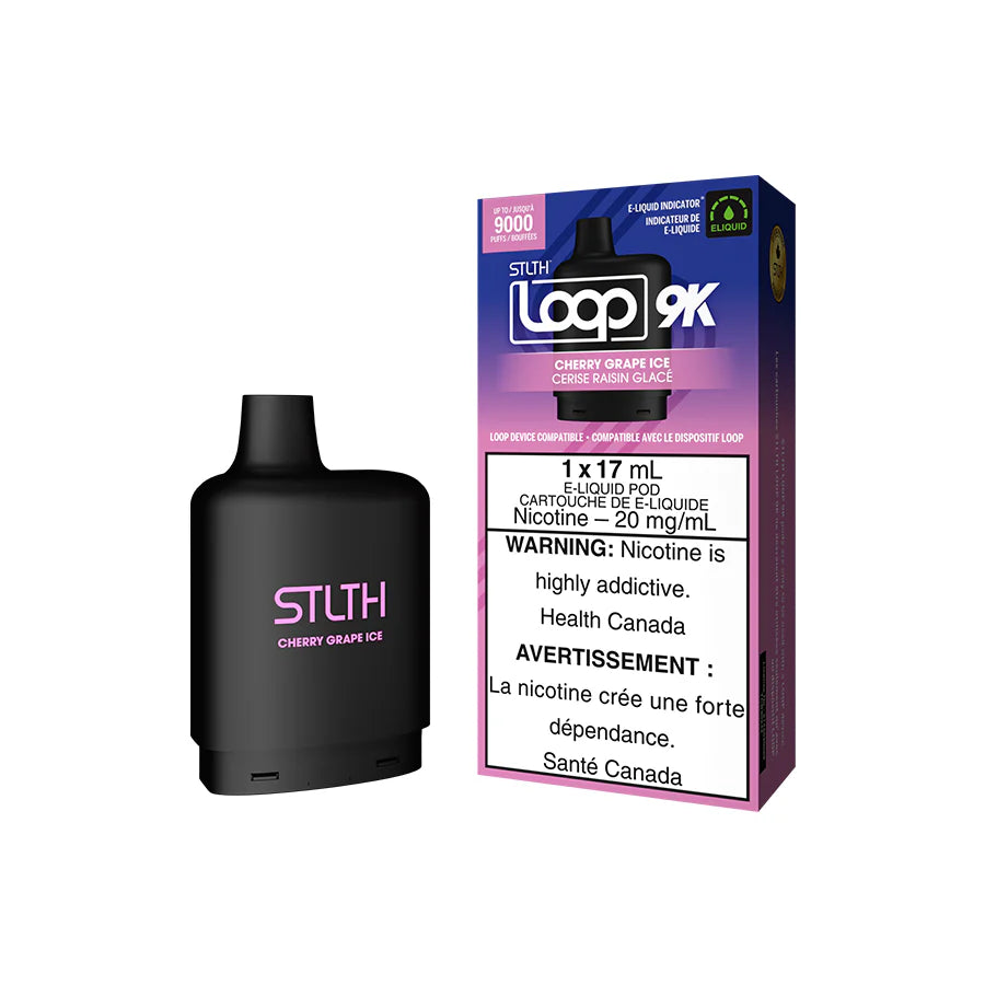 STLTH Loop 9K Pod Pack - Cherry Grape Ice