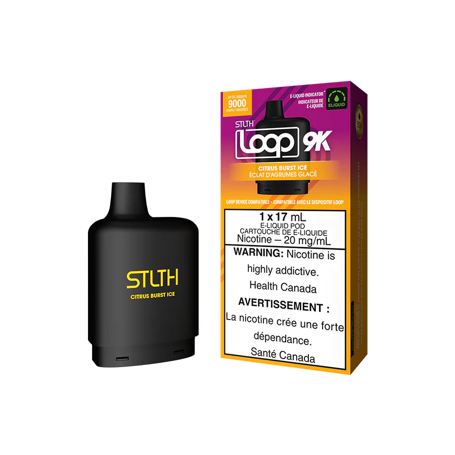 STLTH Loop 9K Pod Pack - Citrus Burst Ice