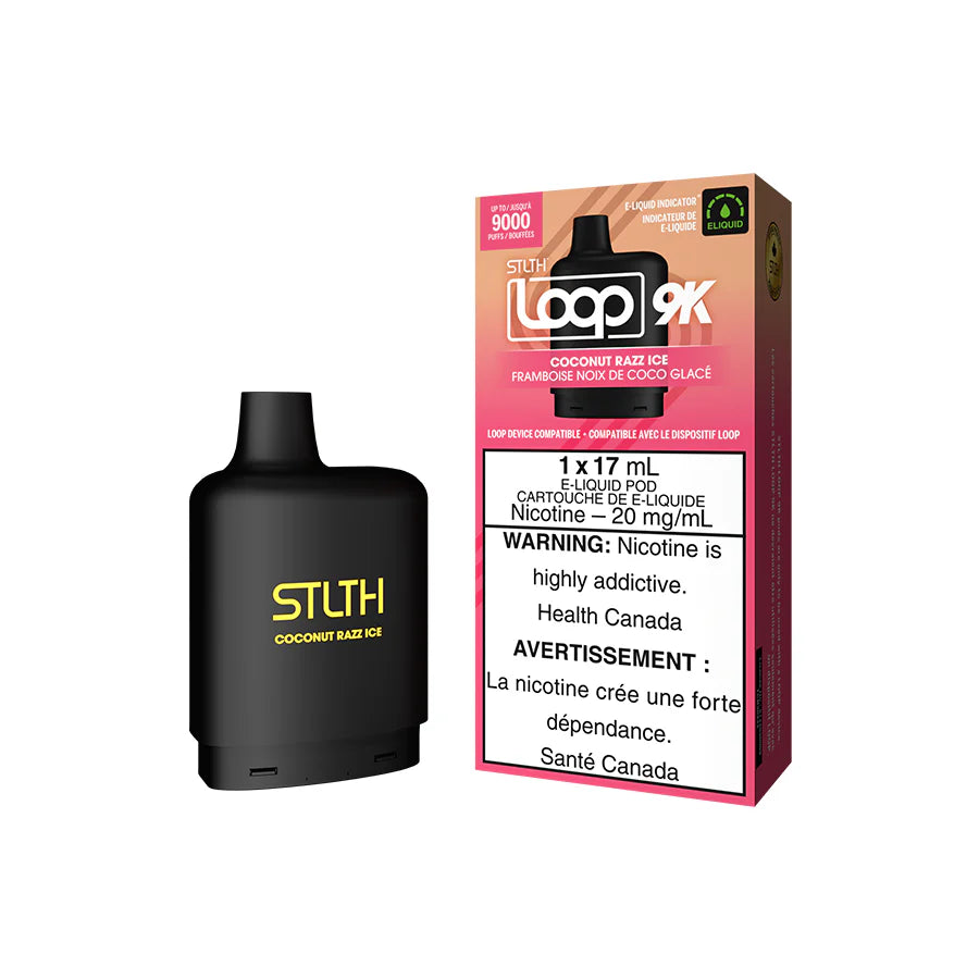 STLTH Loop 9K Pod Pack - Coconut Razz Ice