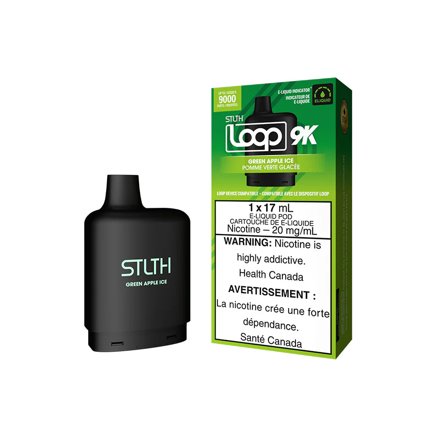 STLTH Loop 9K Pod Pack - Green Apple Ice