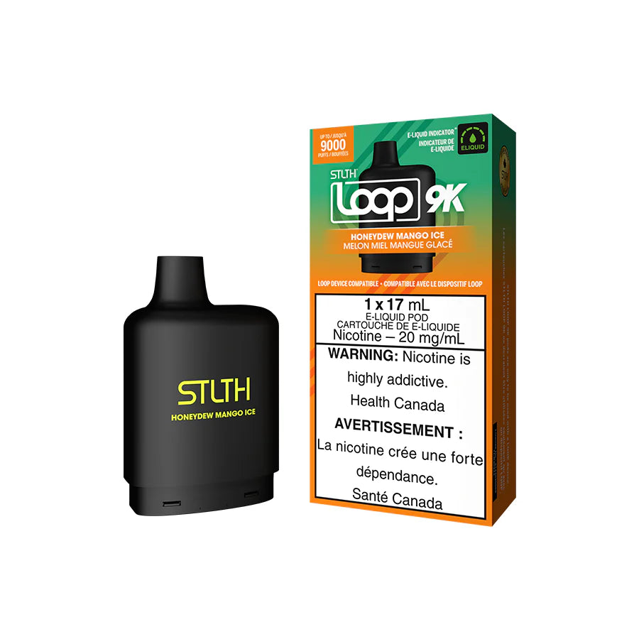 STLTH Loop 9K Pod Pack - Honeydew Mango Ice