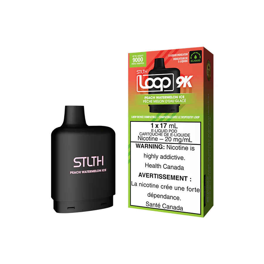 STLTH Loop  9K Pod Pack - Peach Watermelon Ice