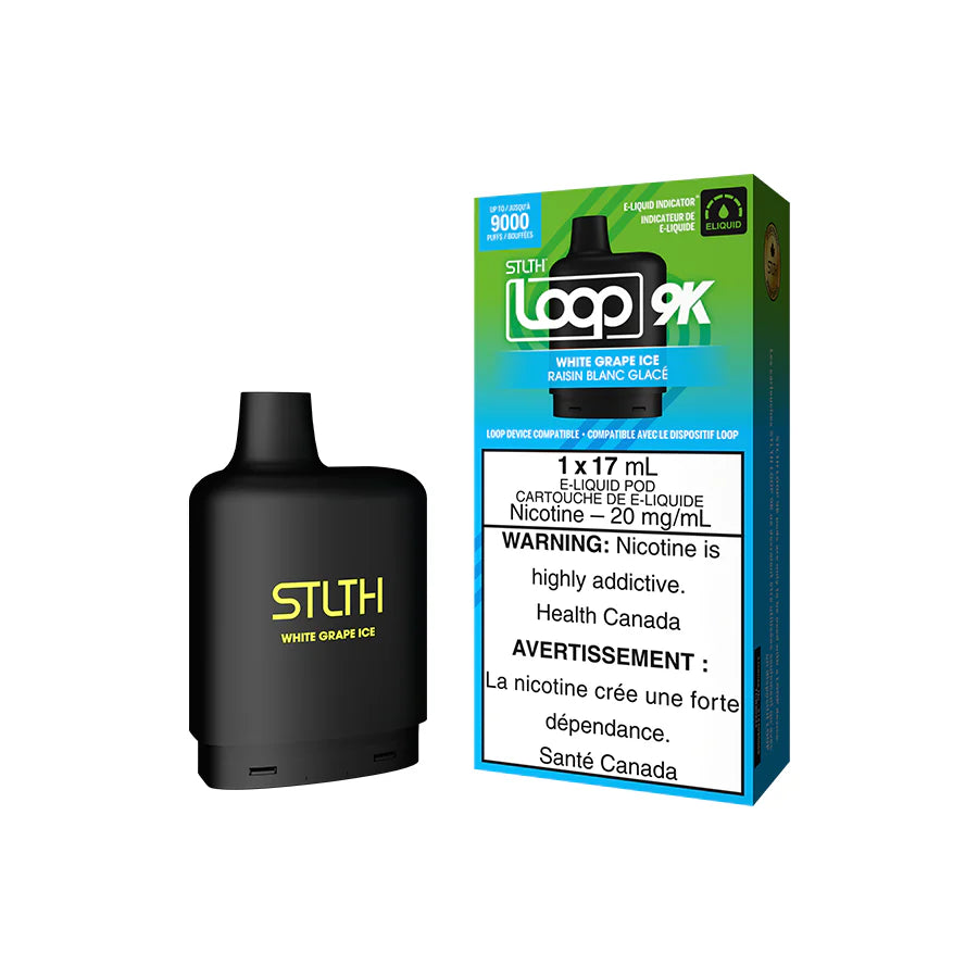 STLTH Loop 9K Pod Pack - White Grape Ice