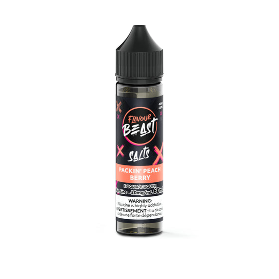 Flavour Beast Salt 60ml- Packin' Peach Berry