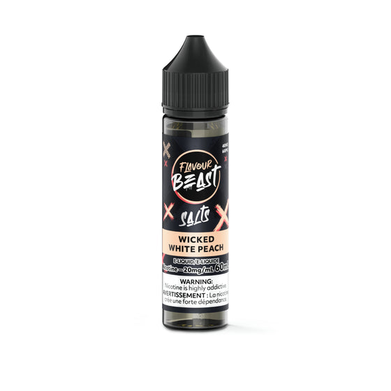 Flavour Beast Salt 60ml- Wicked White Peach