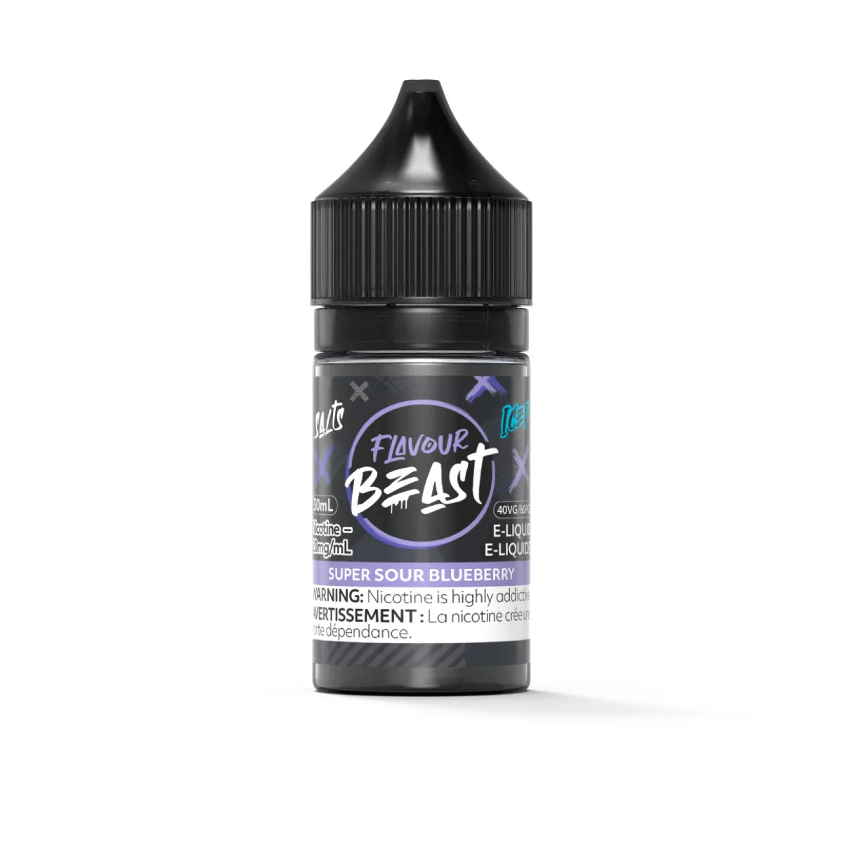 Flavour Beast Salt - Super Sour Blueberry Iced