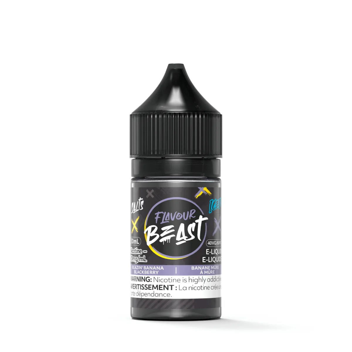 Flavour Beast Salt - Blazin' Banana Blackberry Iced