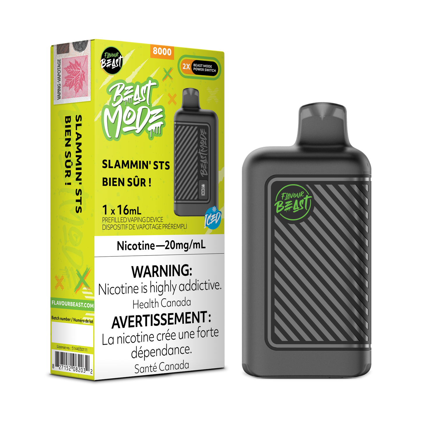 Flavour Beast 8000 Puff - Beast Mode